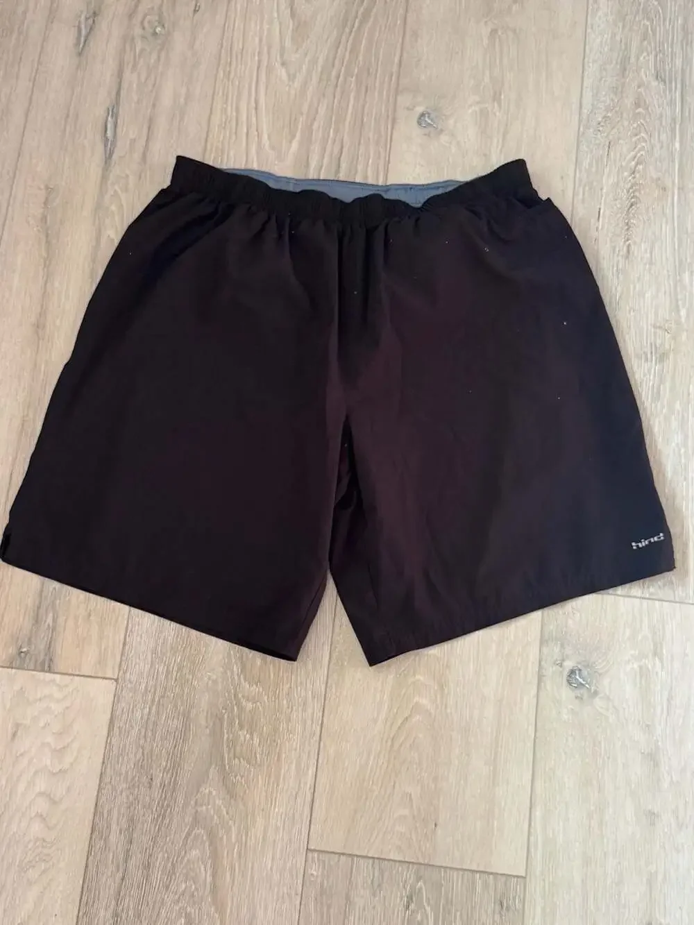 Men’s Black Lined Running Shorts Athletic Gym Activewear Performance Size L